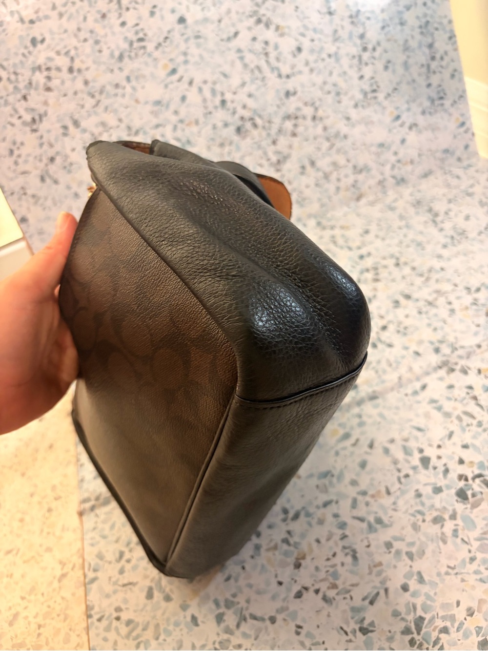 Coach Klare Crossbody 25 Signature Canvas Brown Black CC878 - Picture 7 of 10